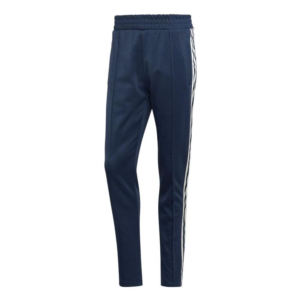 Men's adidas originals Stripe Logo Casual Sports Pants/Trousers/Joggers Autumn Blue HN1674 - 1