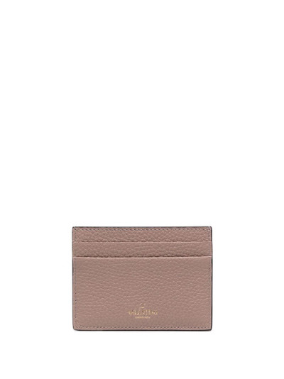 Valentino Rockstud leather cardholder outlook