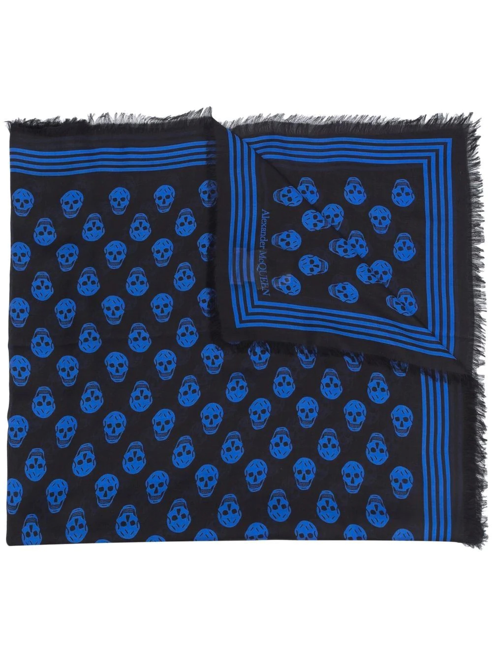 skull-print scarf - 1