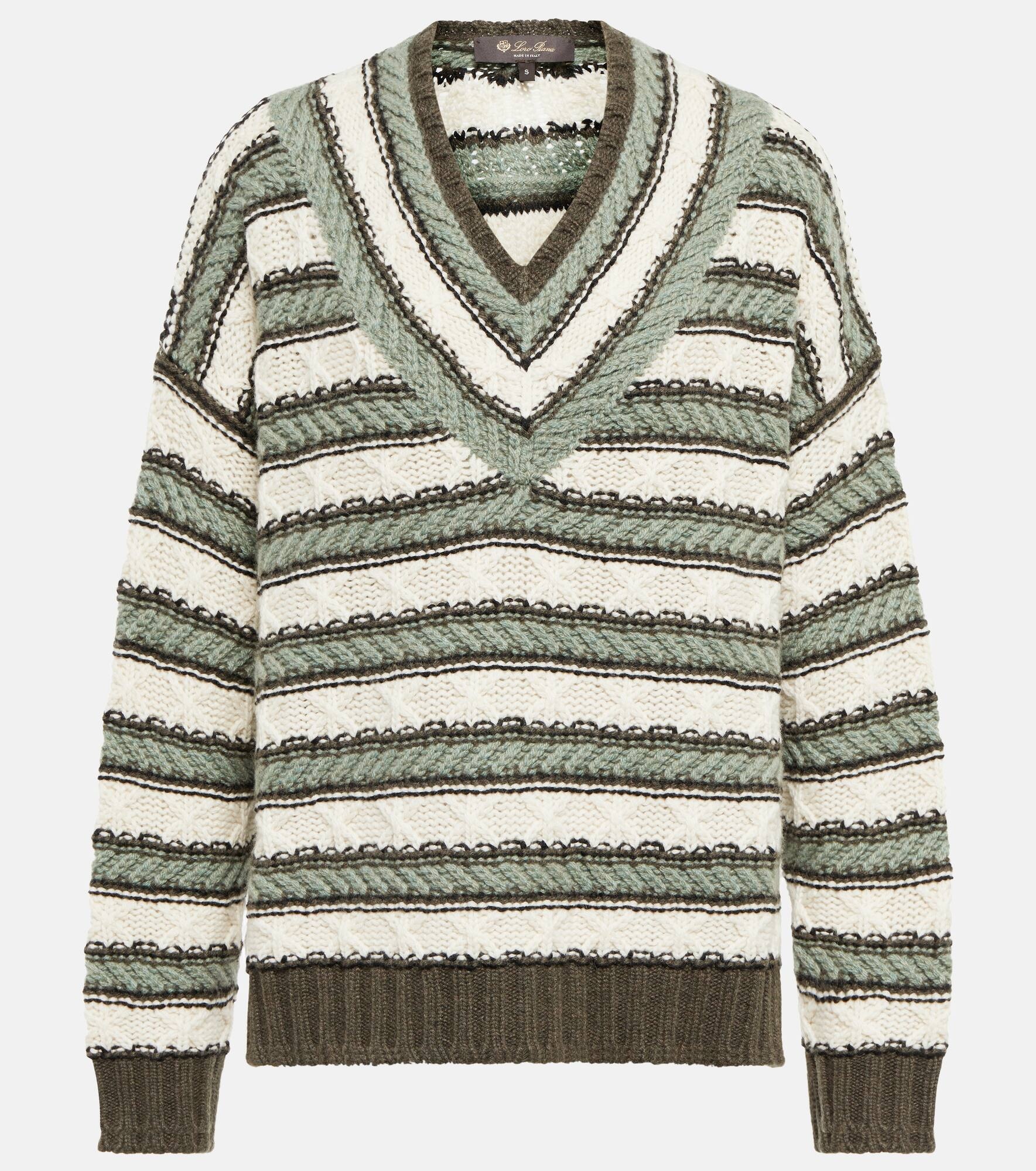 Striped cashmere sweater - 1