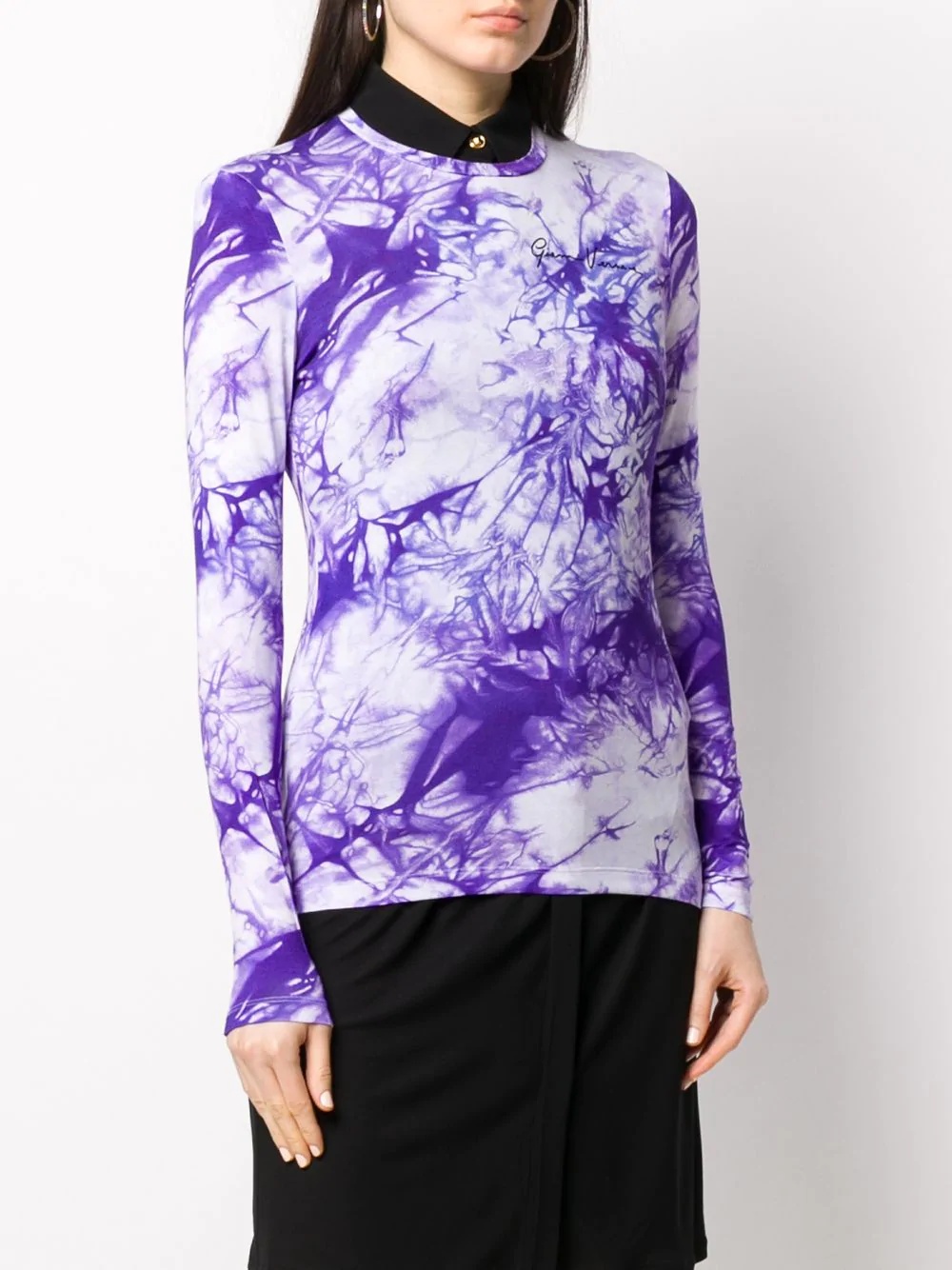 tie-dye long sleeve T-shirt - 3