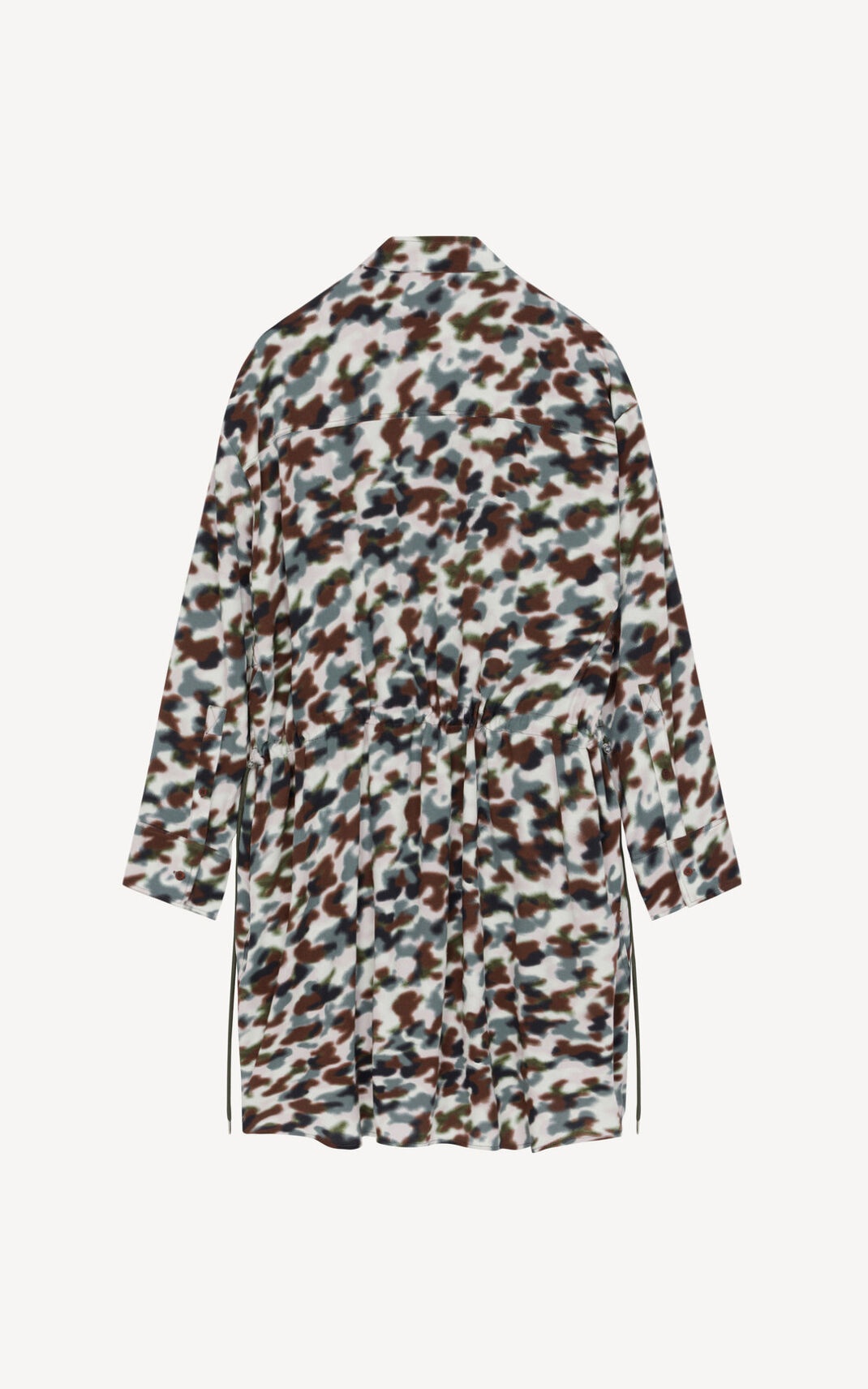 'Cloud Camo' tunic dress with drawstring - 5