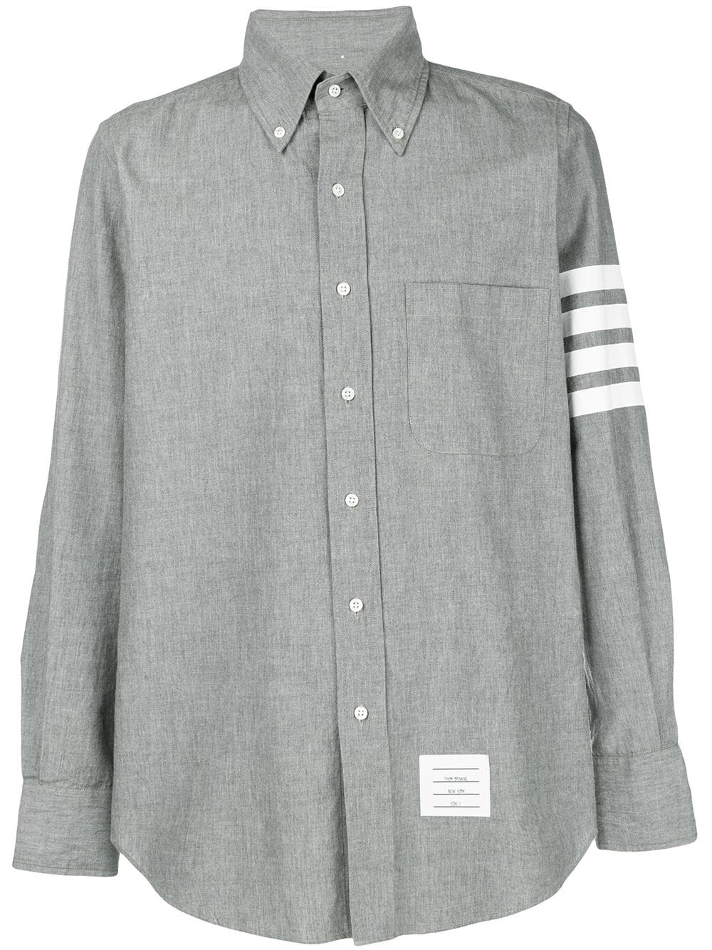4-Bar Straight-Fit Chambray Shirt - 2