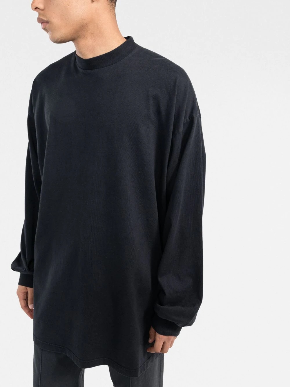 mock neck long-sleeve T-shirt - 3