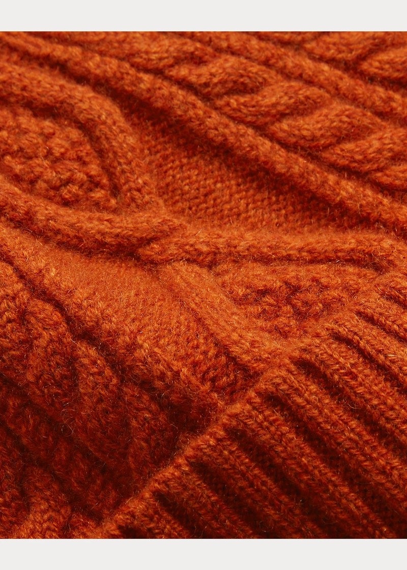 Aran-Knit Cashmere Watch Cap 3