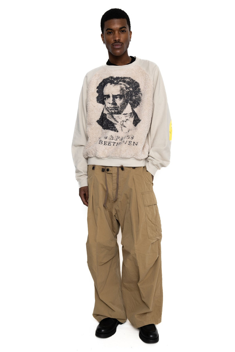 Kapital Rip Stop JUMBO Cargo Pants - Beige outlook