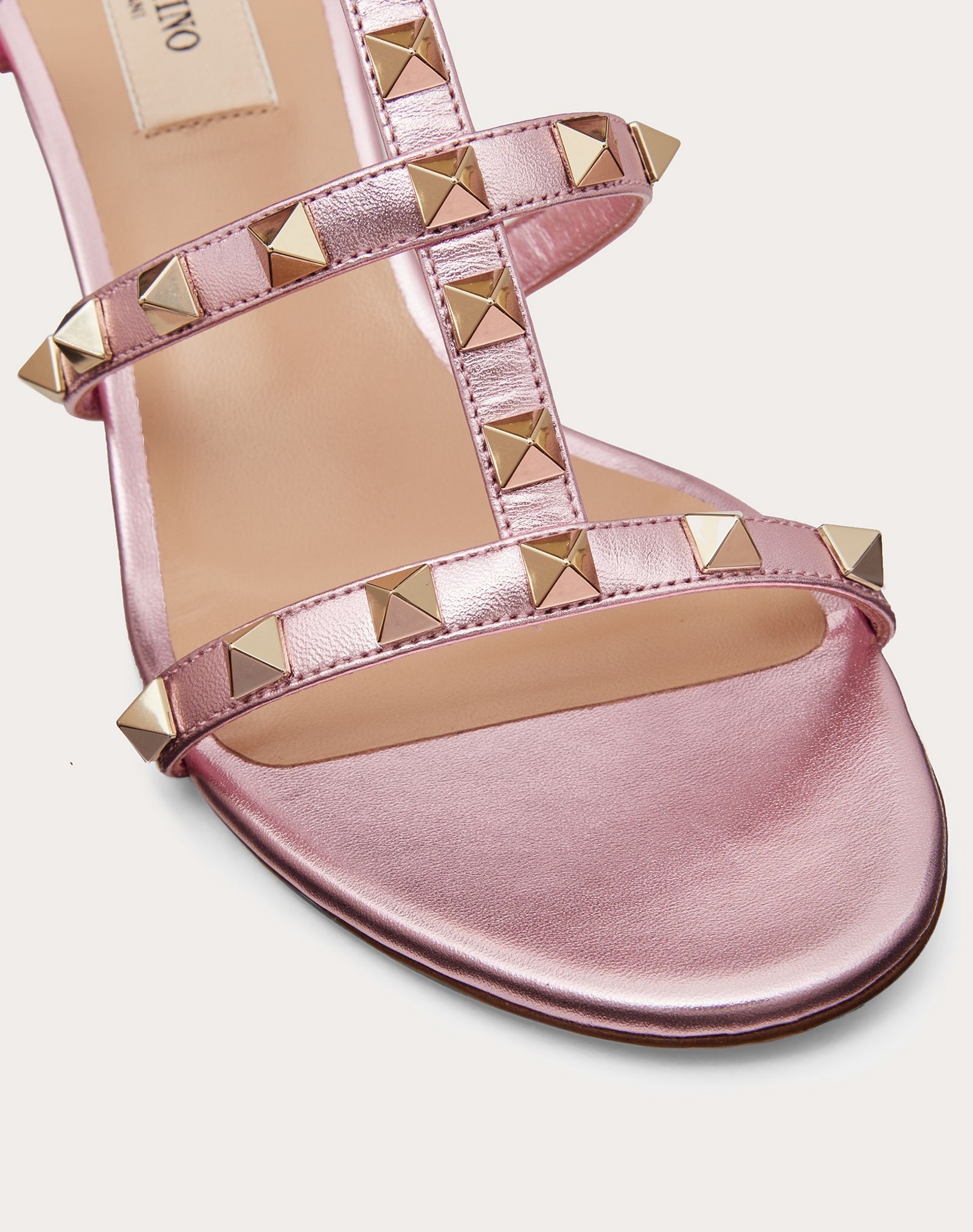 Rockstud Laminated Nappa Slide Sandal 60 mm / 2.4 in. - 5