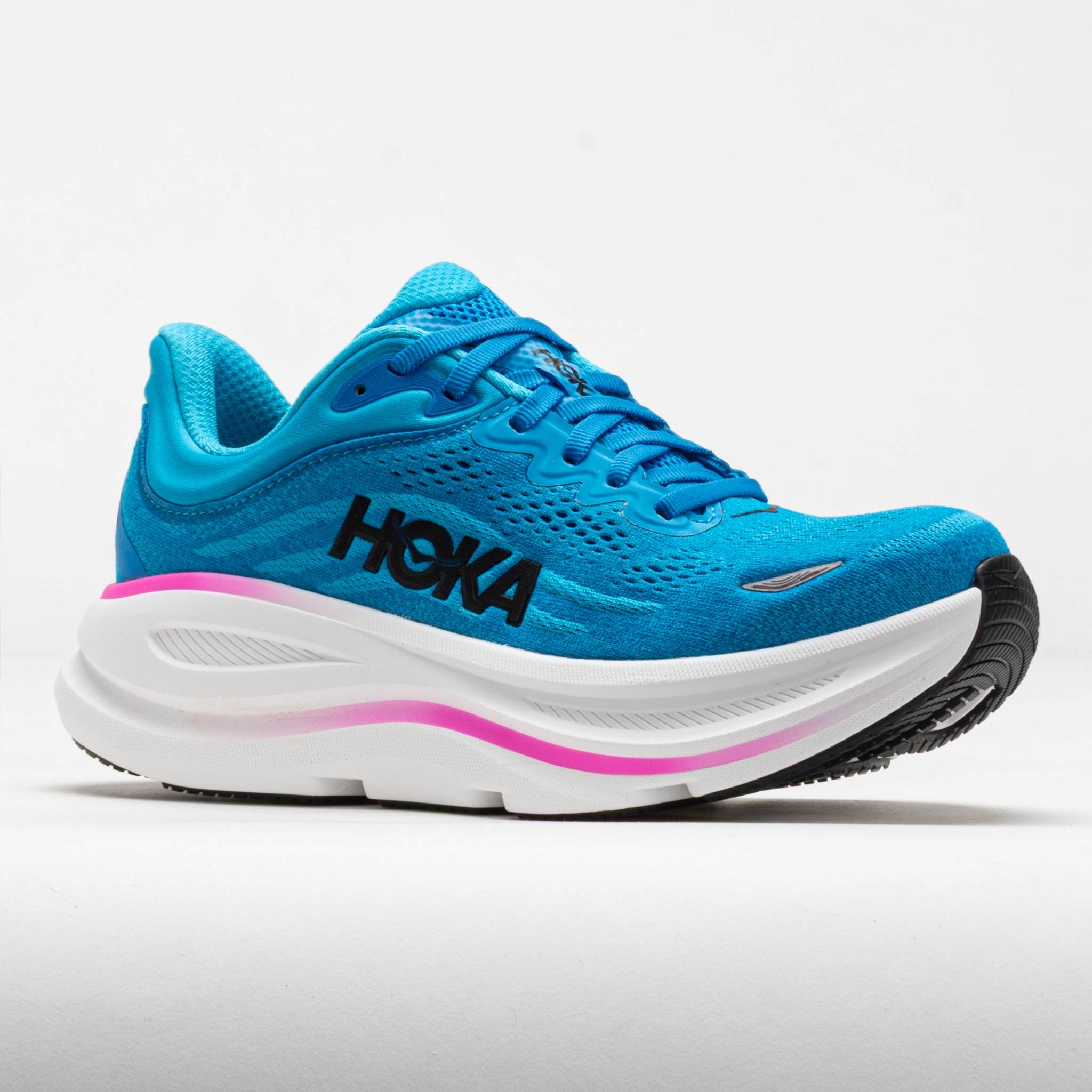 HOKA Bondi 9 Women's Skyward Blue/Neon Fuchsia - 5