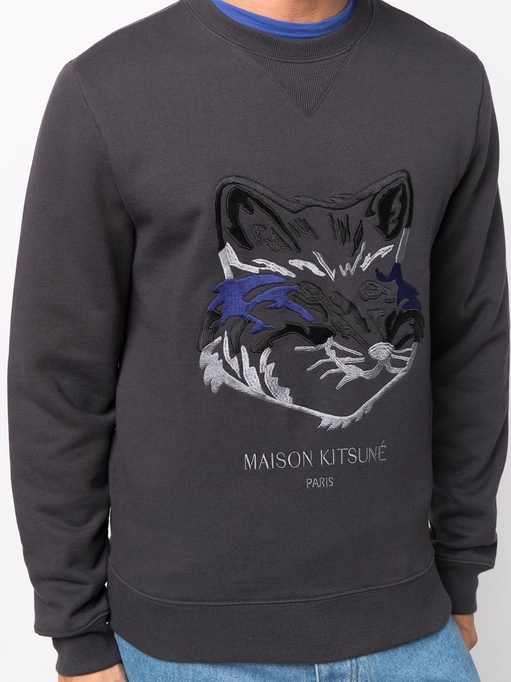 embroidered fox sweatshirt - 5