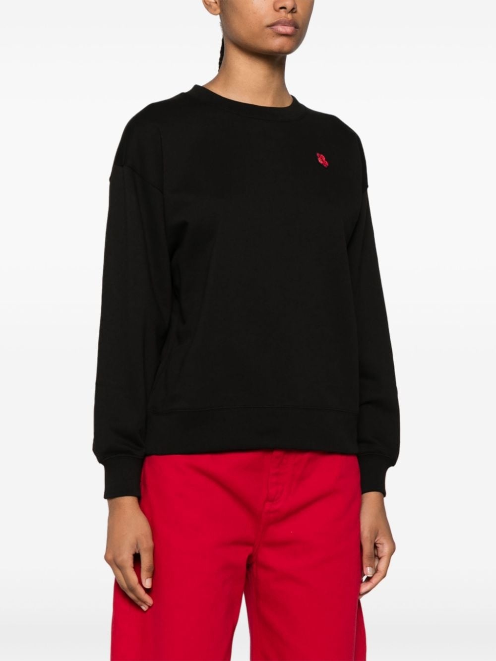 Boke Flower-patch cotton sweatshirt - 3