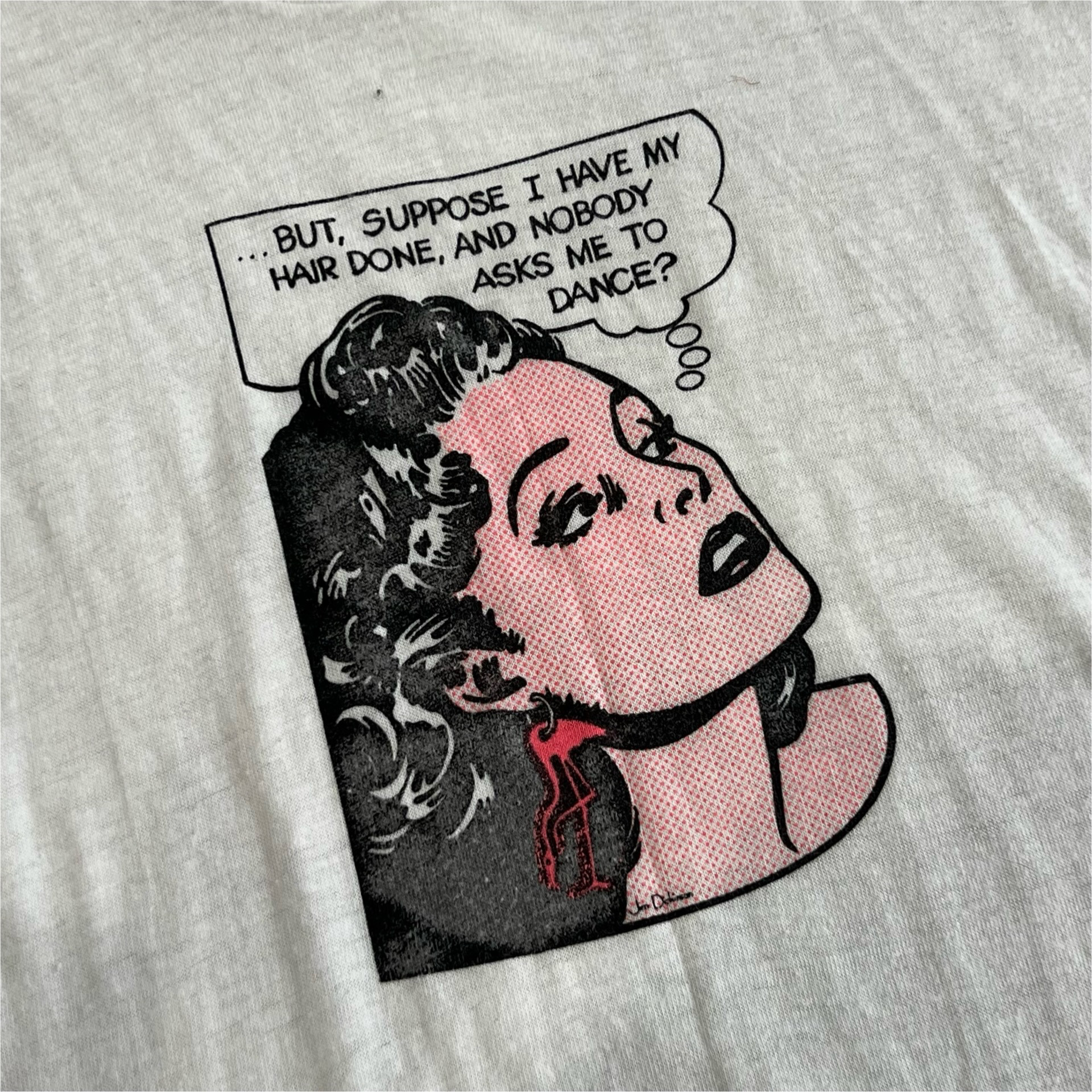 Final Blow - Vintage Pop Art Asks me to Dance T-Shirt SZ L - 3