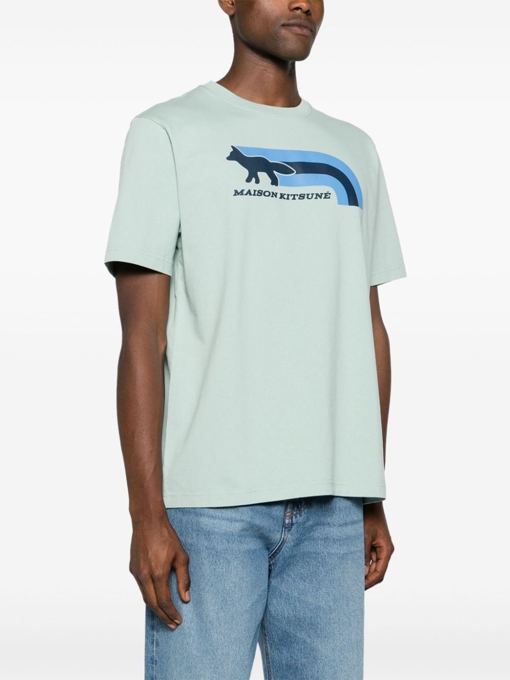 logo-appliqué cotton T-shirt - 3