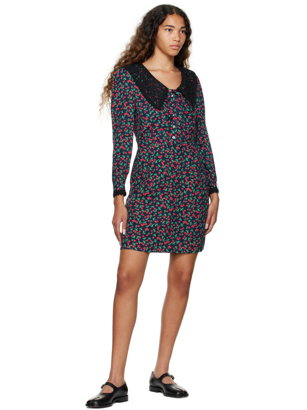 Navy Cherry Minidress - 4
