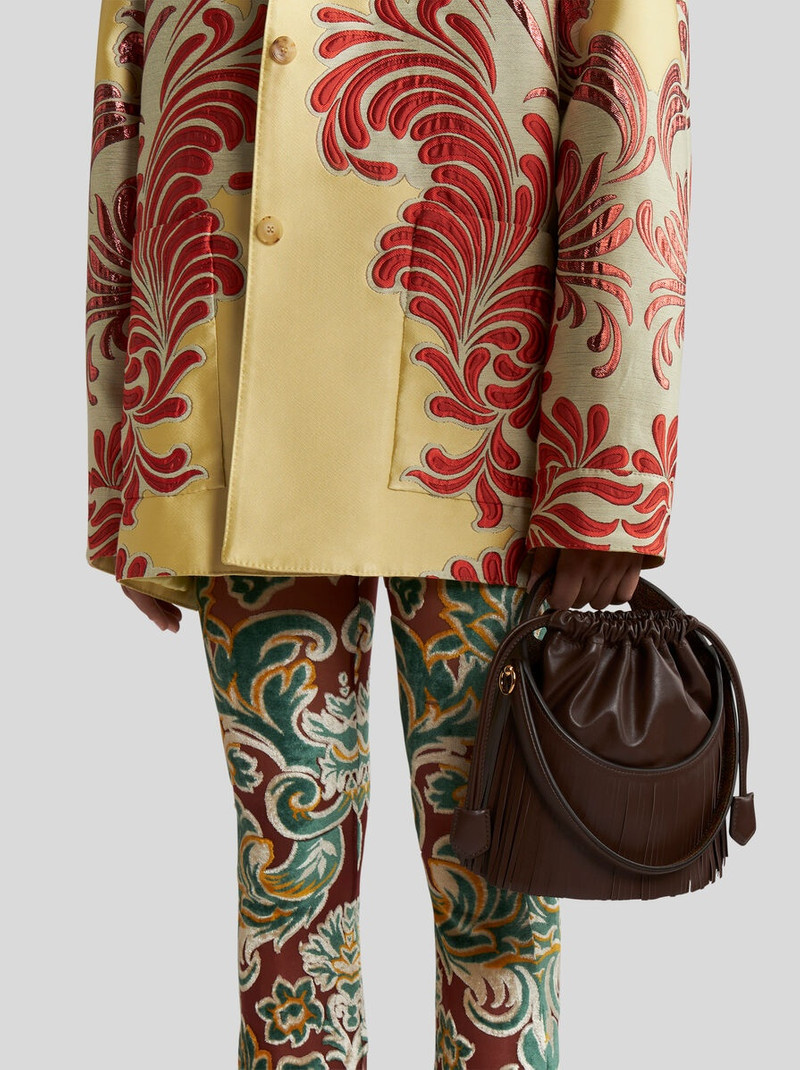 Etro MEDIUM SATURNO BAG WITH FRINGING outlook