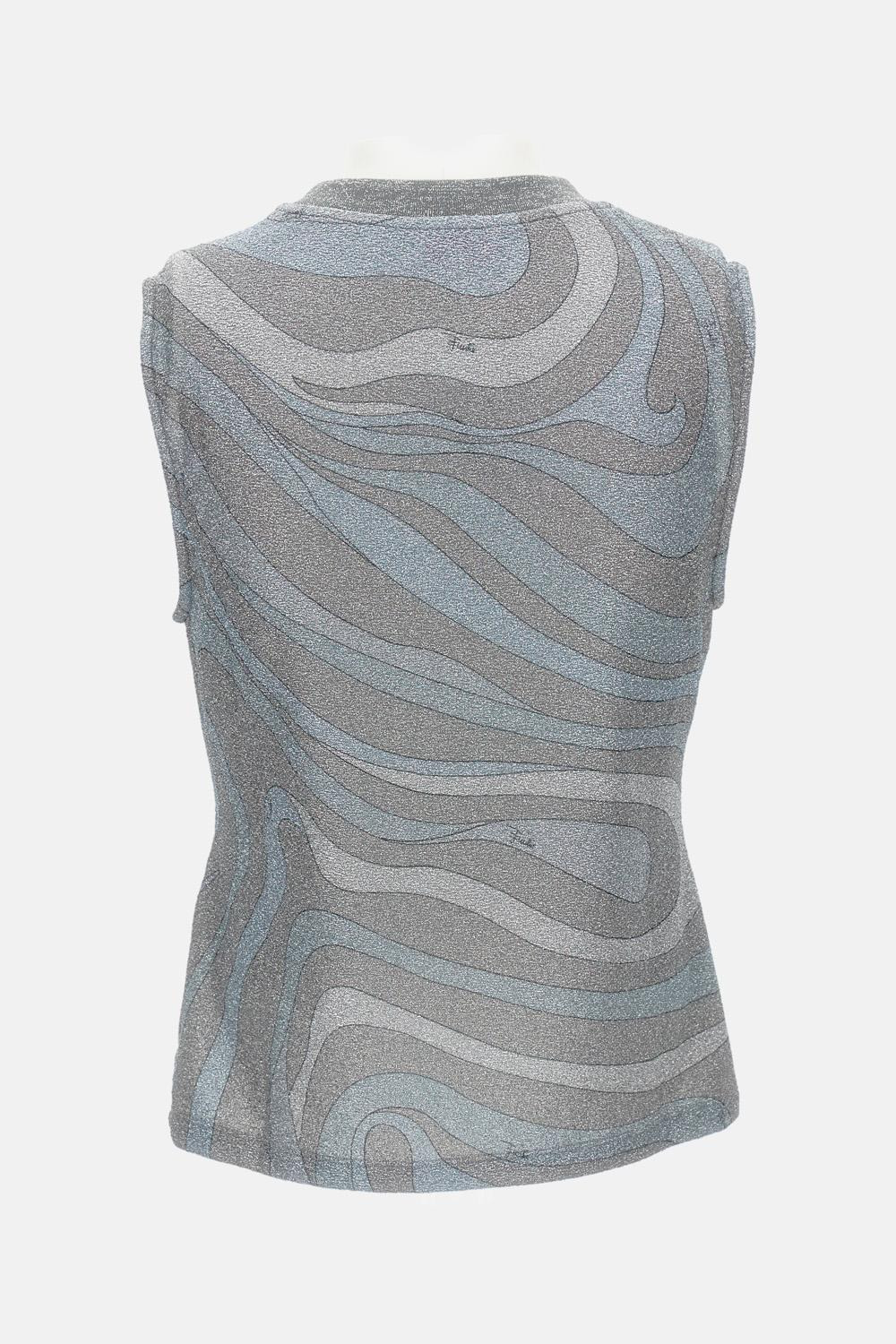 Sleeveless Top in Lame Jersey - 2