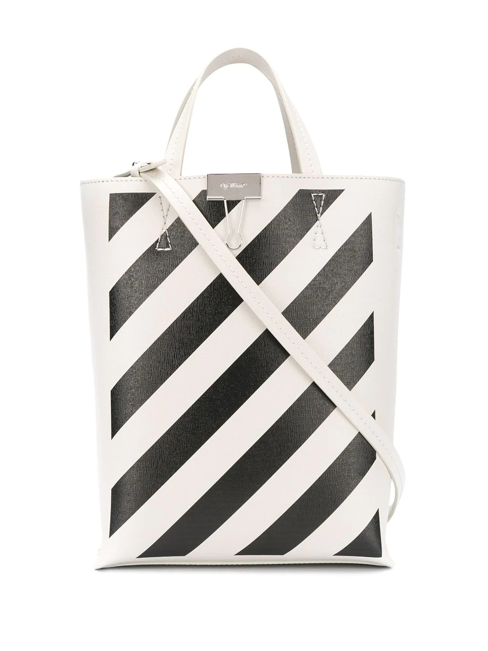 diagonal stripes tote - 6