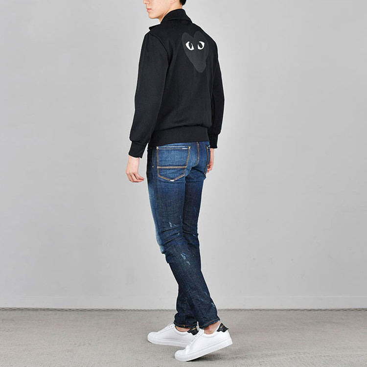COMME des GARCONS PLAY Big Black Heart Track Jacket 'Black' AZ-T256-051-1 - 5