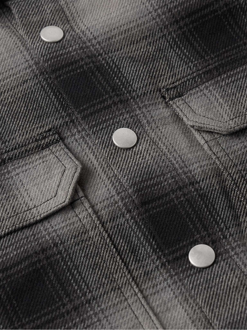 Checked Cotton-Flannel Overshirt 5