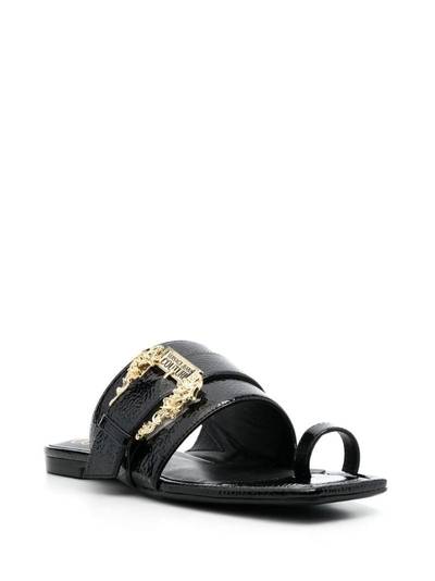VERSACE JEANS COUTURE 15mm buckle-fastening open-toe mules outlook