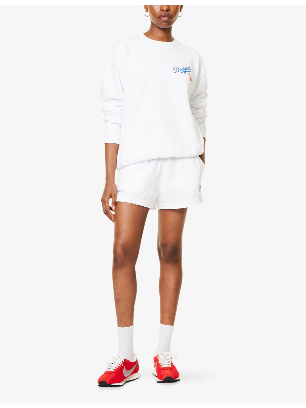 Dodgers Serif Round-Neck Cotton-Jersey Sweatshirt - 2