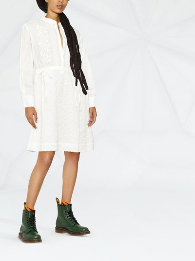 See by Chloé embroidered long-sleeve shirt dress outlook