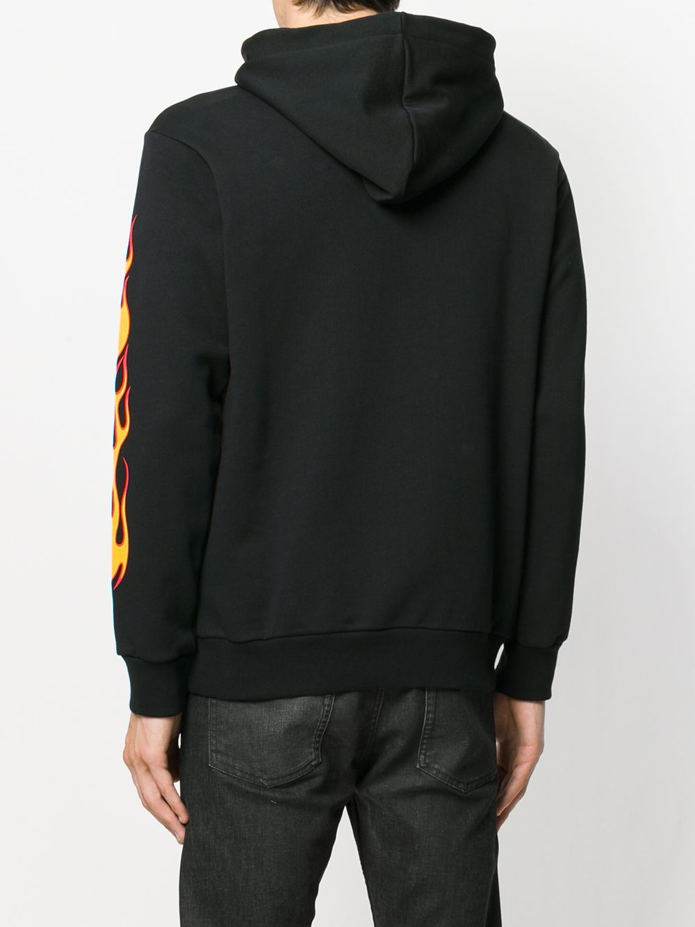 flames print hoodie - 4