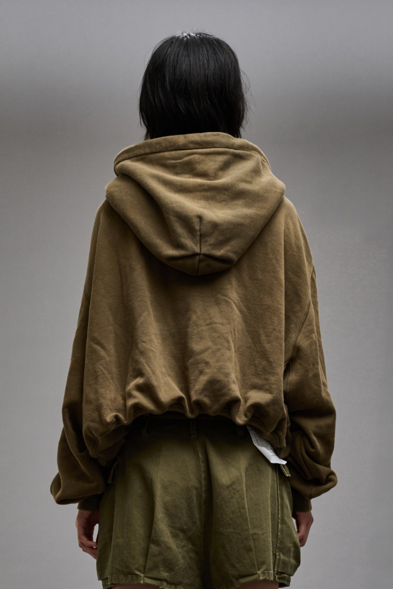 BALLOON POPOVER HOODIE - DARK OLIVE - 7