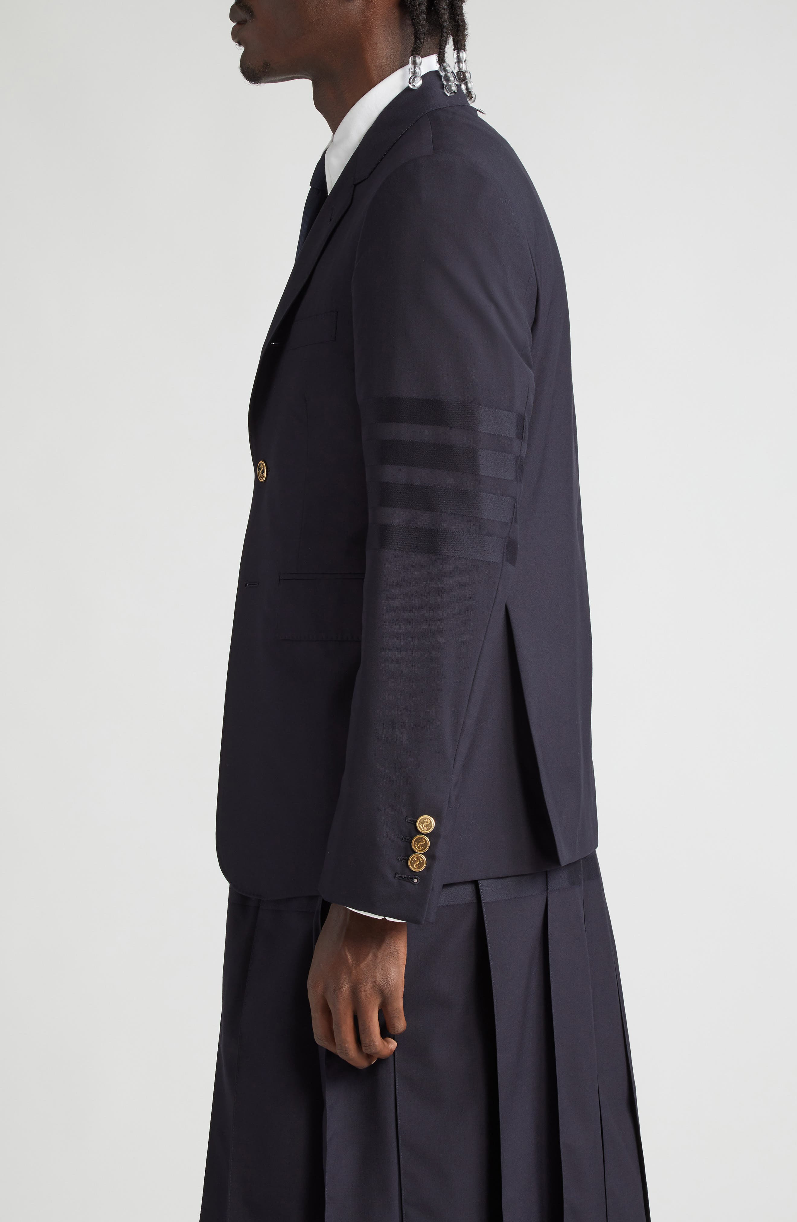 4 Bar Mélange Wool Sport Coat - 4