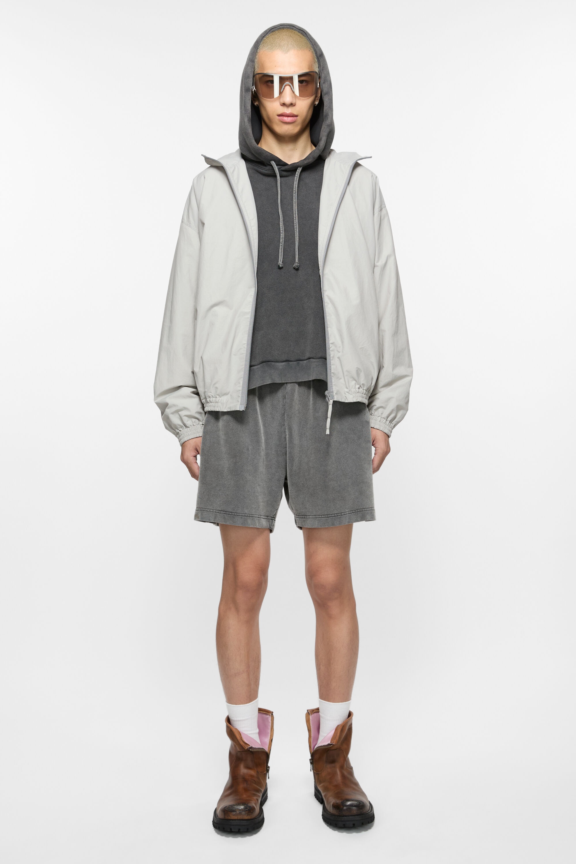 Logo jacket - Grey - 3
