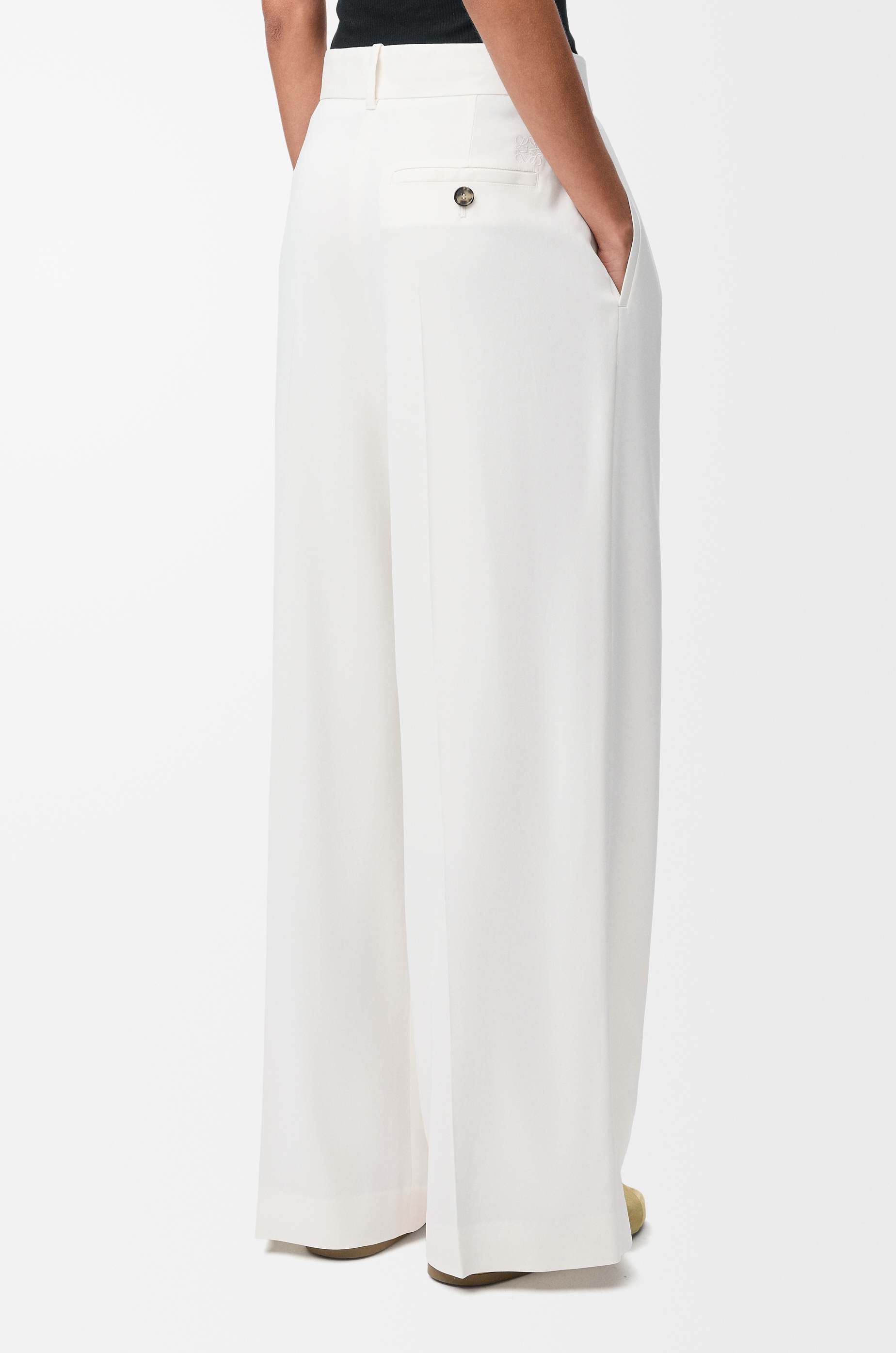 Trousers in stretch viscose blend - 4