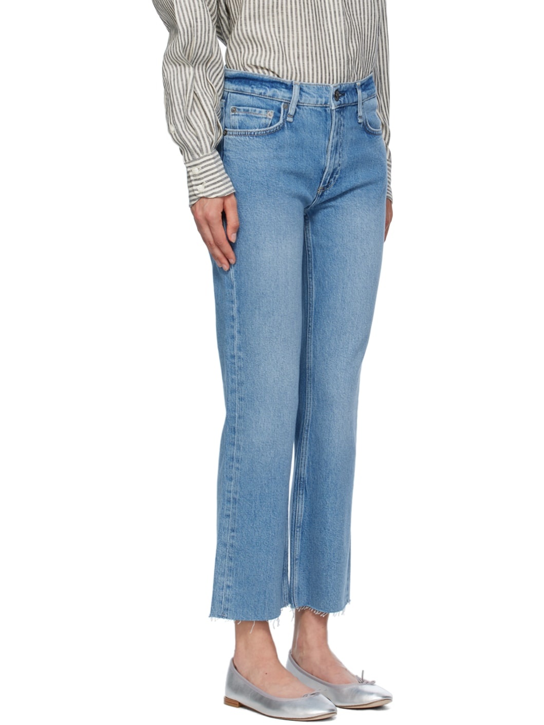 Blue Peyton Ankle Bootcut Jeans - 2
