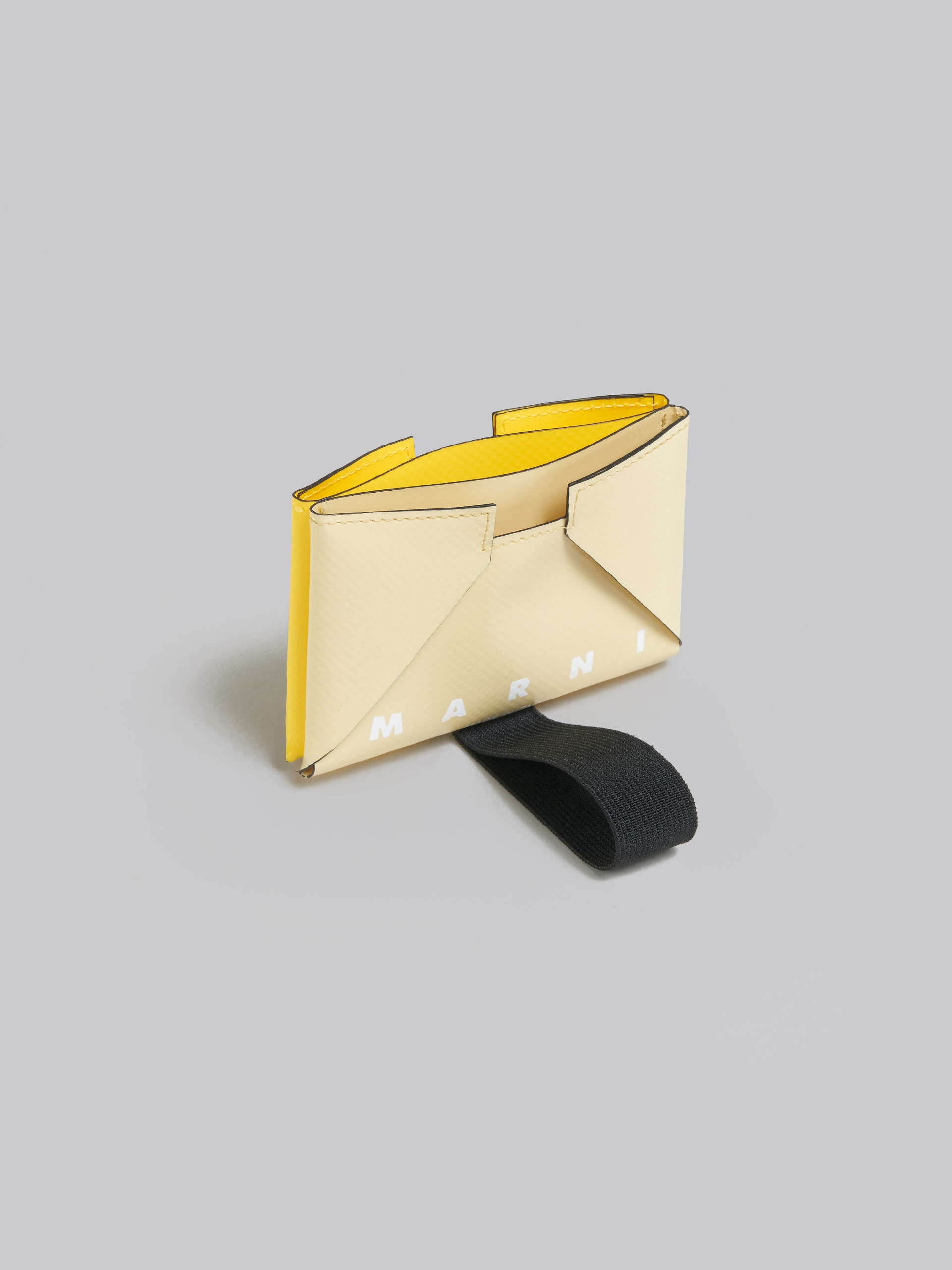 YELLOW AND BEIGE CARD CASE - 4