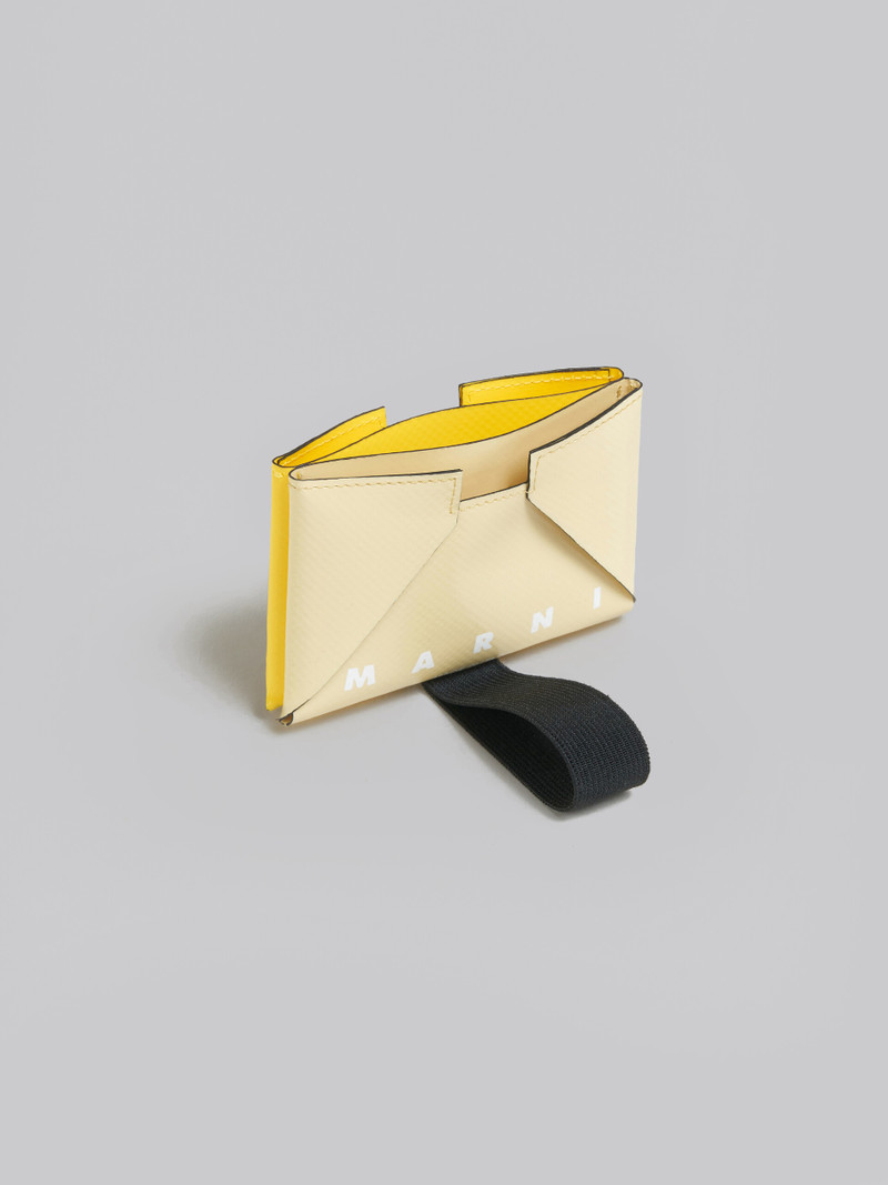 Marni YELLOW AND BEIGE CARD CASE outlook
