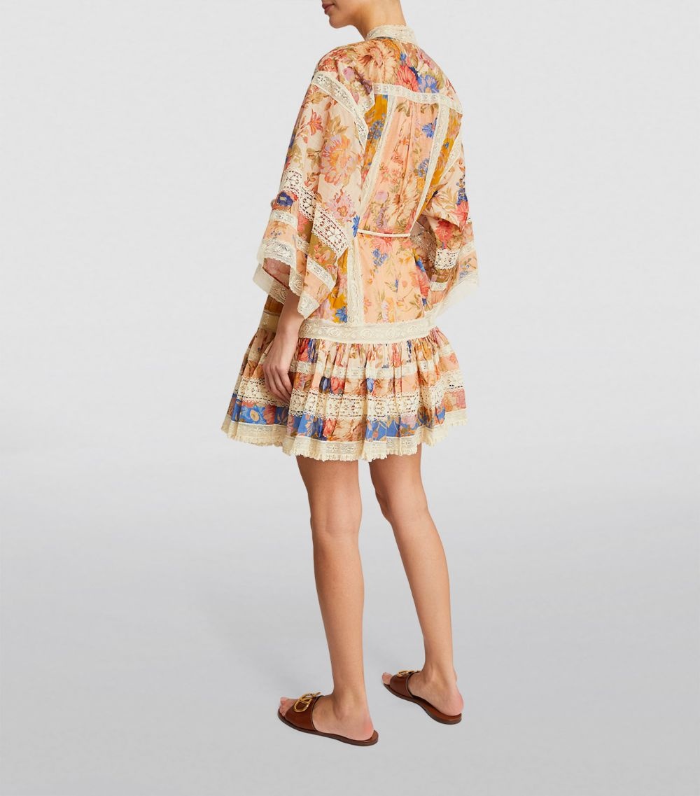 Zimmermann Lace-Trim August Mini Dress | harrods | REVERSIBLE
