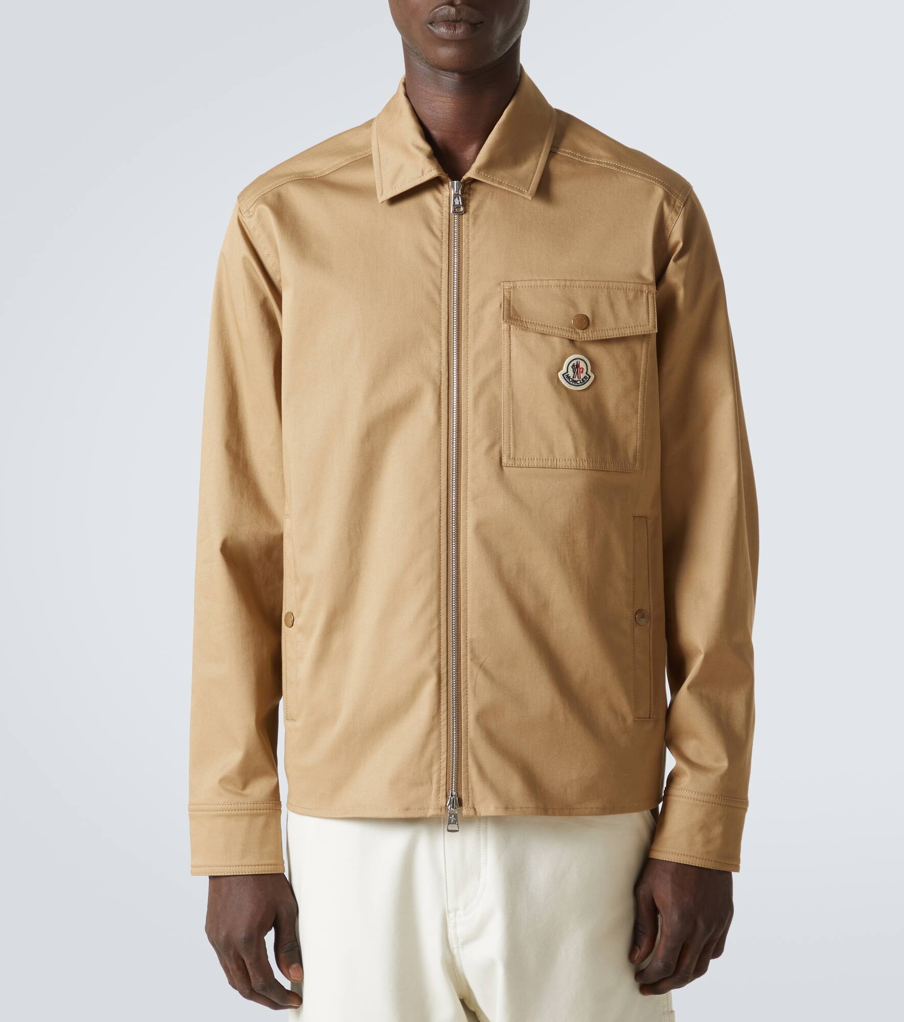 Cotton-blend gabardine jacket - 3