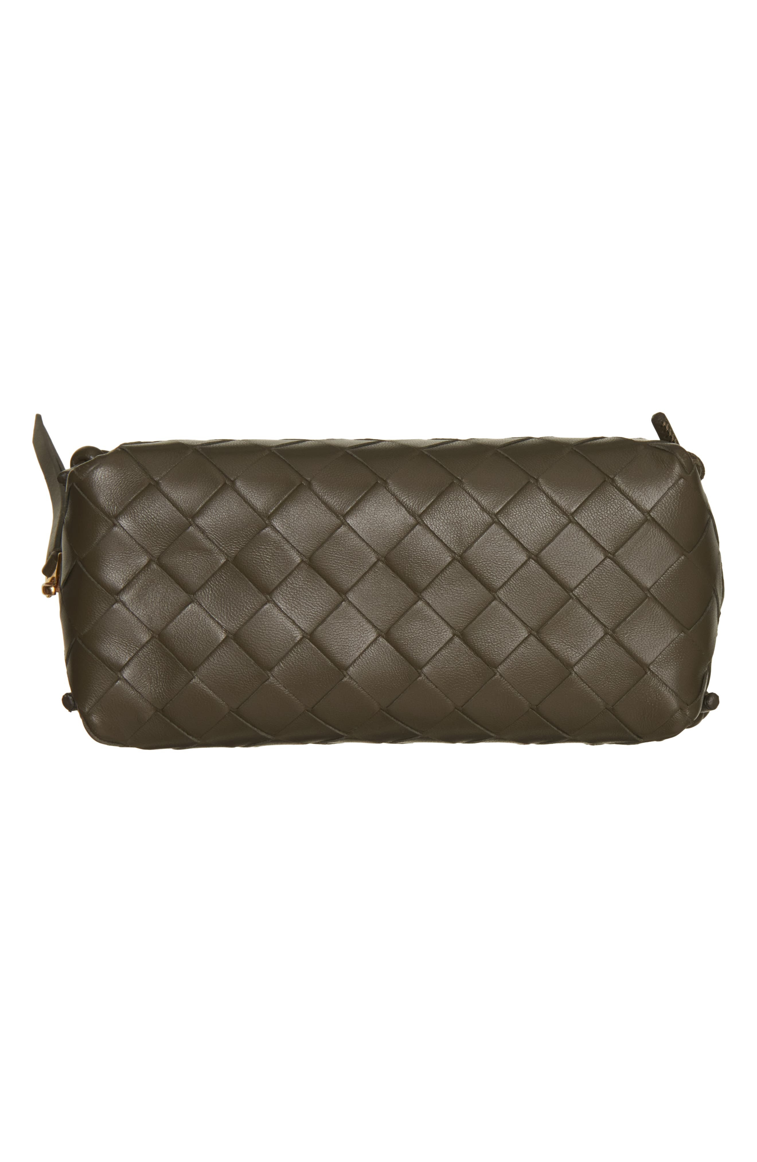 Bottega Veneta Mini Concert Intrecciato Leather Crossbody Bag in 3228 Cypress-Gold at Nordstrom - 6
