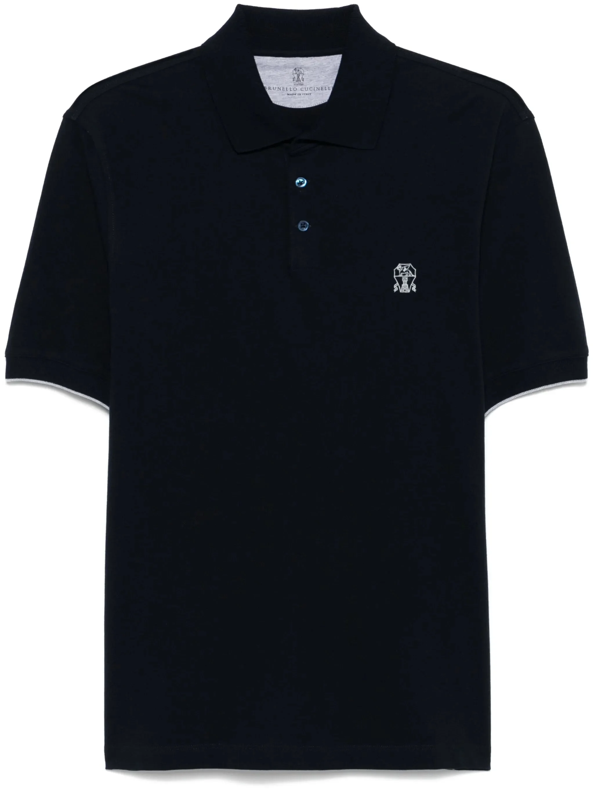 Brunello Cucinelli Logo-embroidered Polo Shirt - 1