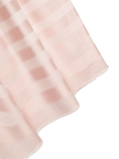 Lanvin jacquard-logo striped scarf outlook