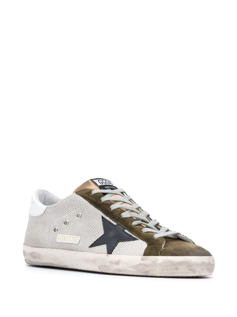 suede lace up trainers with star detail - 2