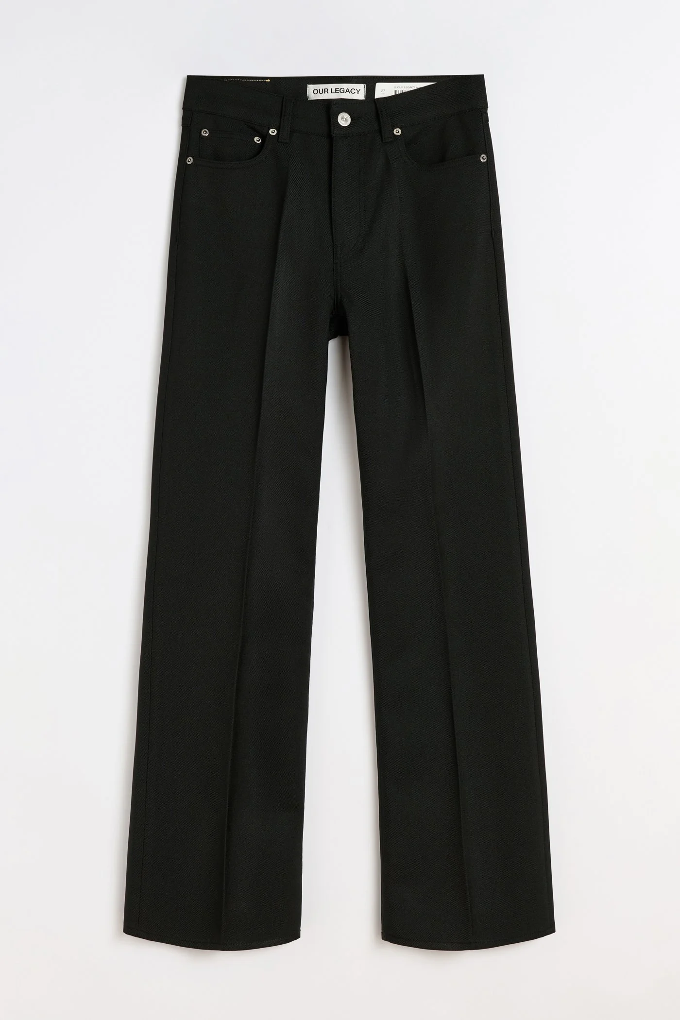 Boot Cut Black Permanent Crease - 1