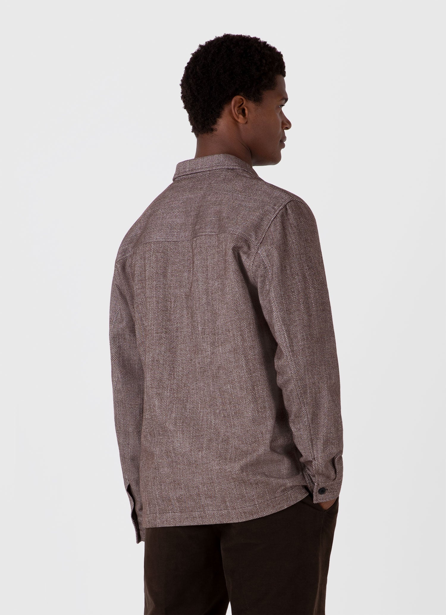 Herringbone Overshirt - 5
