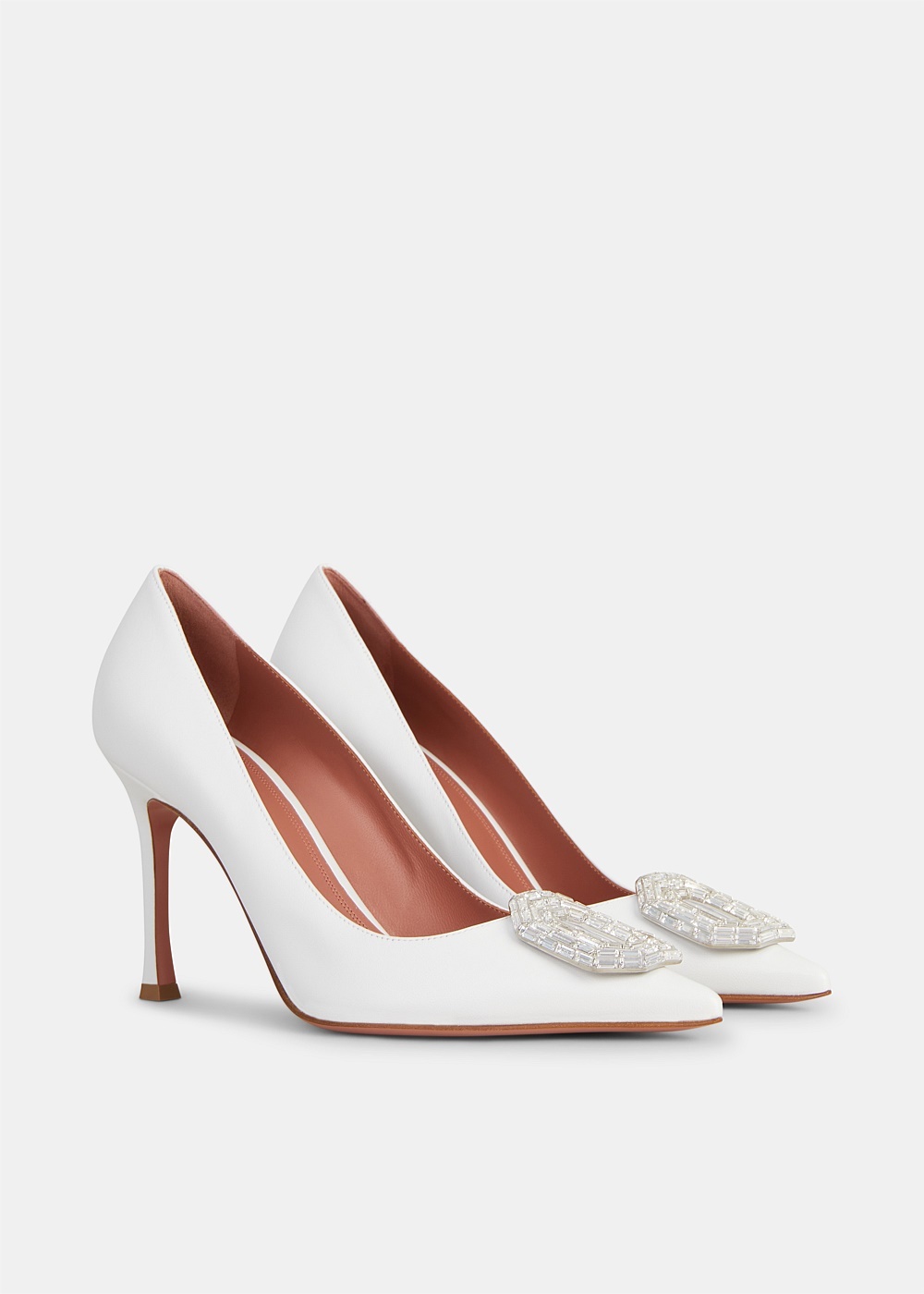 White Camelia Pump - 4