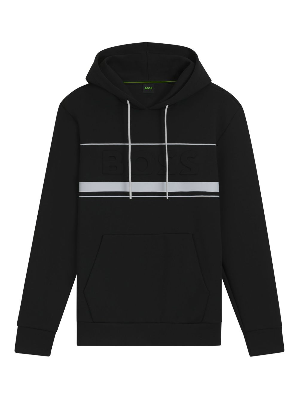 logo-embossed hoodie - 1
