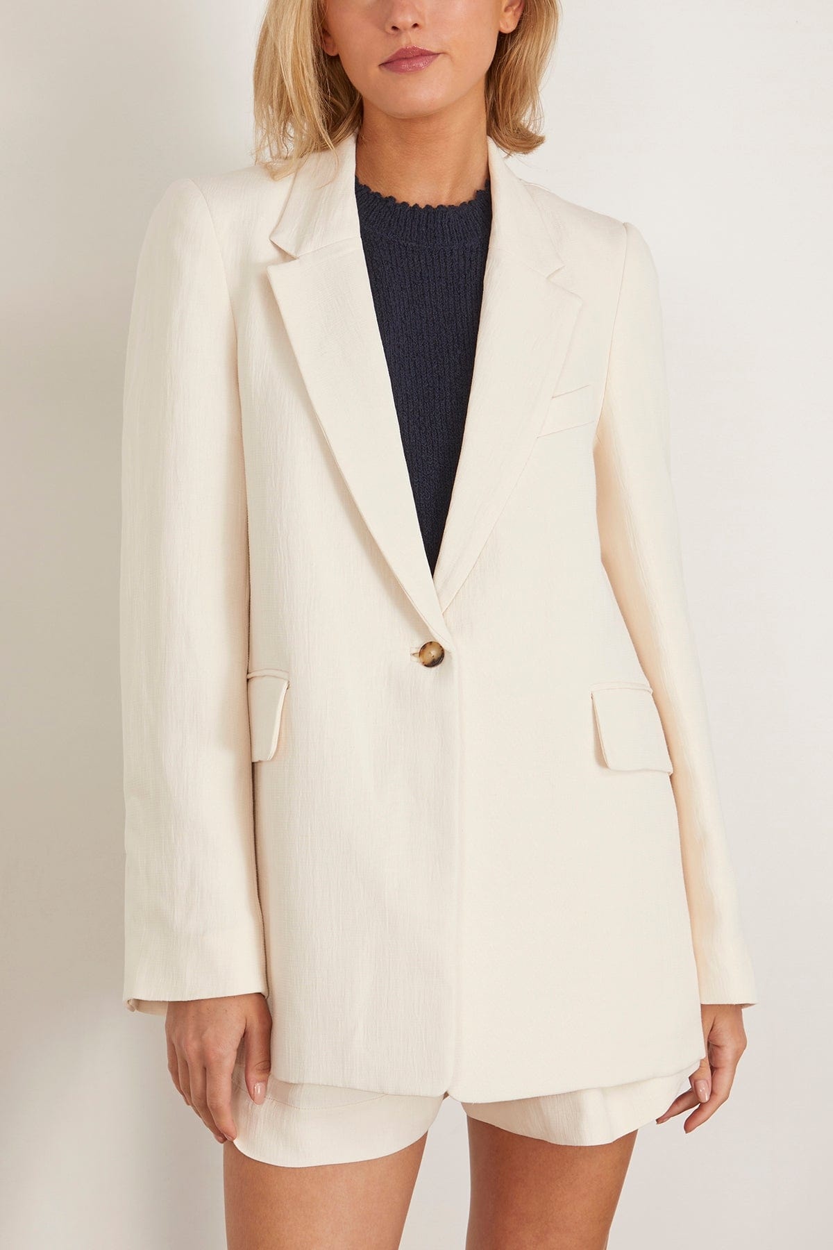 Rior Blazer in Cream - 3