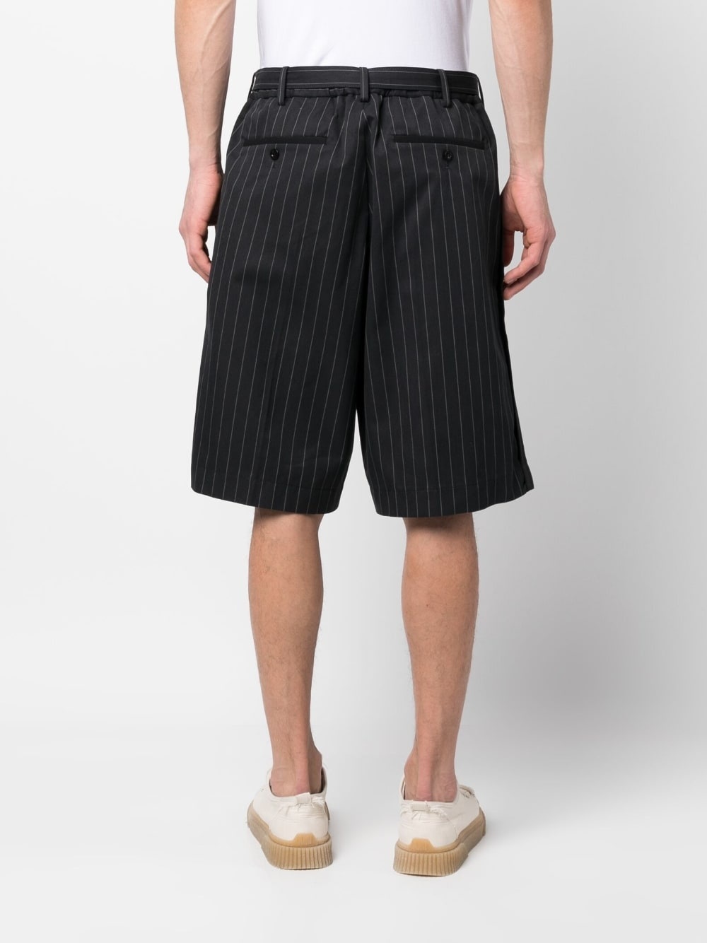pinstripe-print bermuda shorts - 4