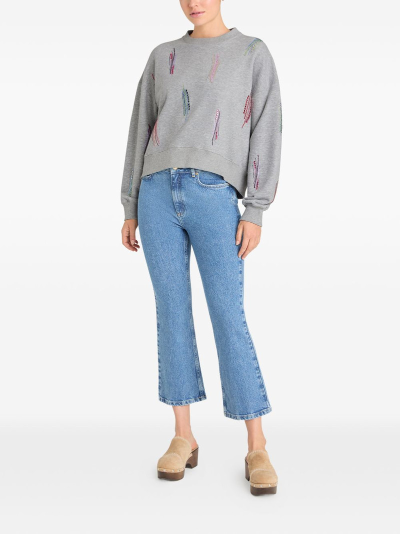 Cinq à Sept Paillette Whirl Brandy long-sleeve sweatshirt outlook