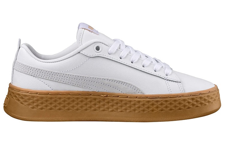 (WMNS) PUMA Suede Platform Leather Sneaker 'PUMA White' 366487-02 - 2