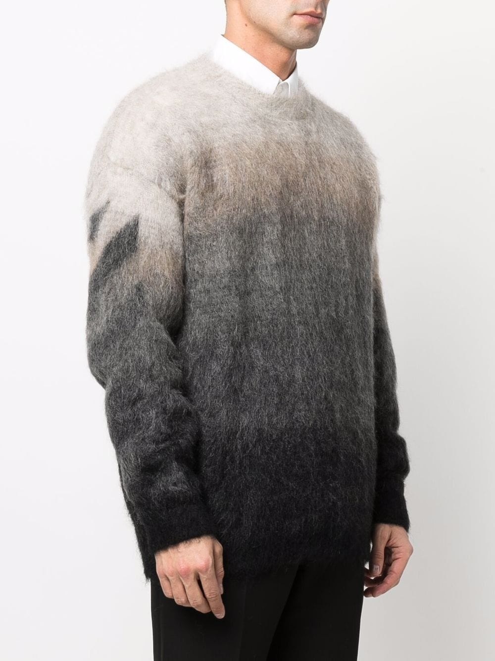 brushed gradient-effect jumper - 4