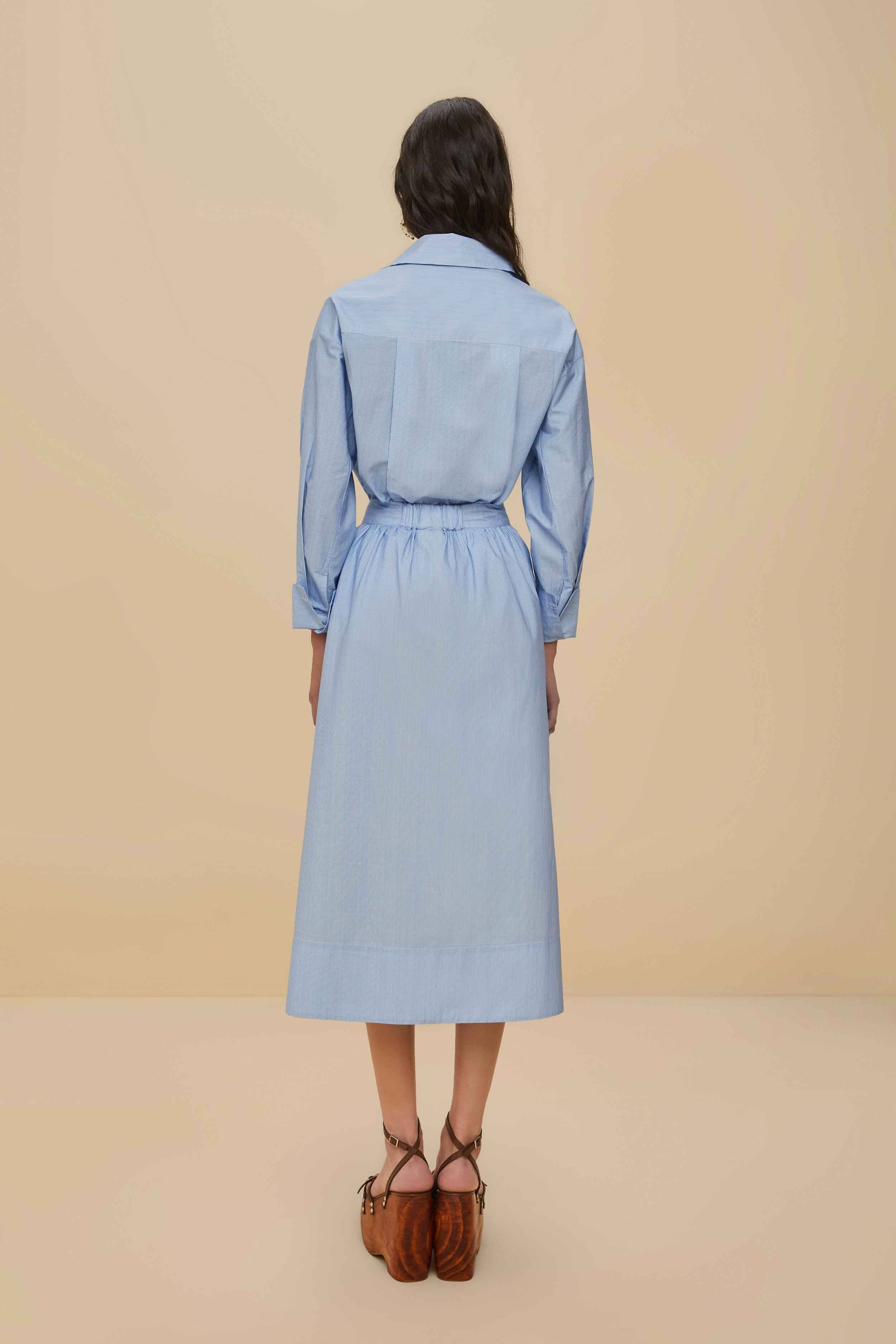 Blue Banana Cocina Striped Midi Skirt - 3