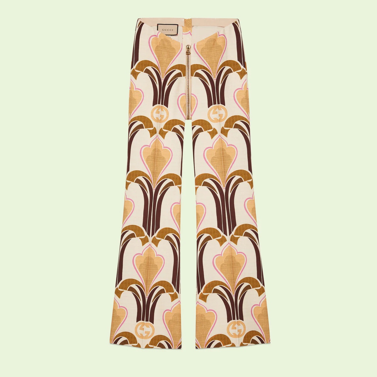 Interlocking G print linen pant - 1